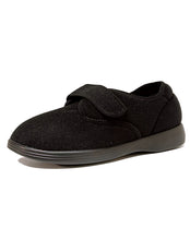 Load image into Gallery viewer, GADEAN HOUSE 3E SINGLE VELCRO SLIPPER - BLACK