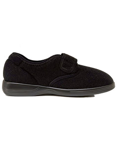 GADEAN HOUSE 3E SINGLE VELCRO SLIPPER - BLACK