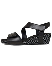 Load image into Gallery viewer, SILVER LINING KYLIE POLKA WEDGE - BLACK