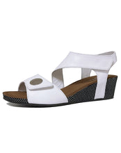 Load image into Gallery viewer, SILVER LINING KYLIE POLKA WEDGE - WHITE