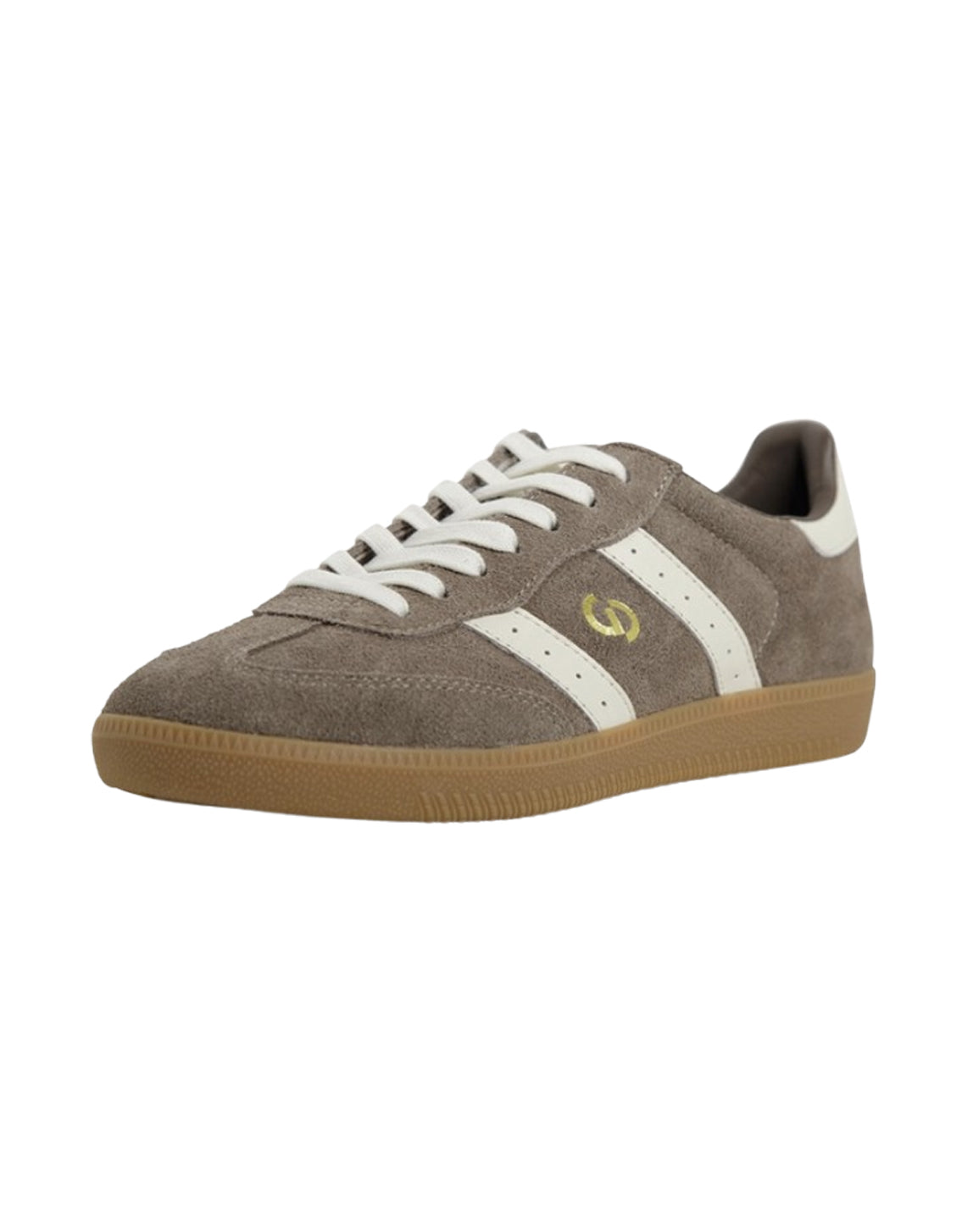 Goodsole Parallel 2001 Lace Up Sneaker - Walnut Brown Suede & Ivory Leather