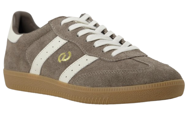 Goodsole Parallel 2001 Lace Up Sneaker - Walnut Brown Suede & Ivory Leather