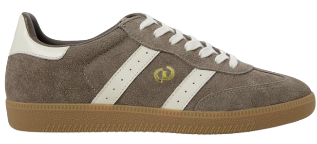 Goodsole Parallel 2001 Lace Up Sneaker - Walnut Brown Suede & Ivory Leather
