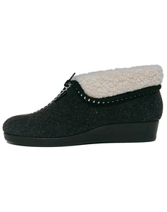 FLYFLOT Q3U04 FRONT ZIP SLIPPER - NERO