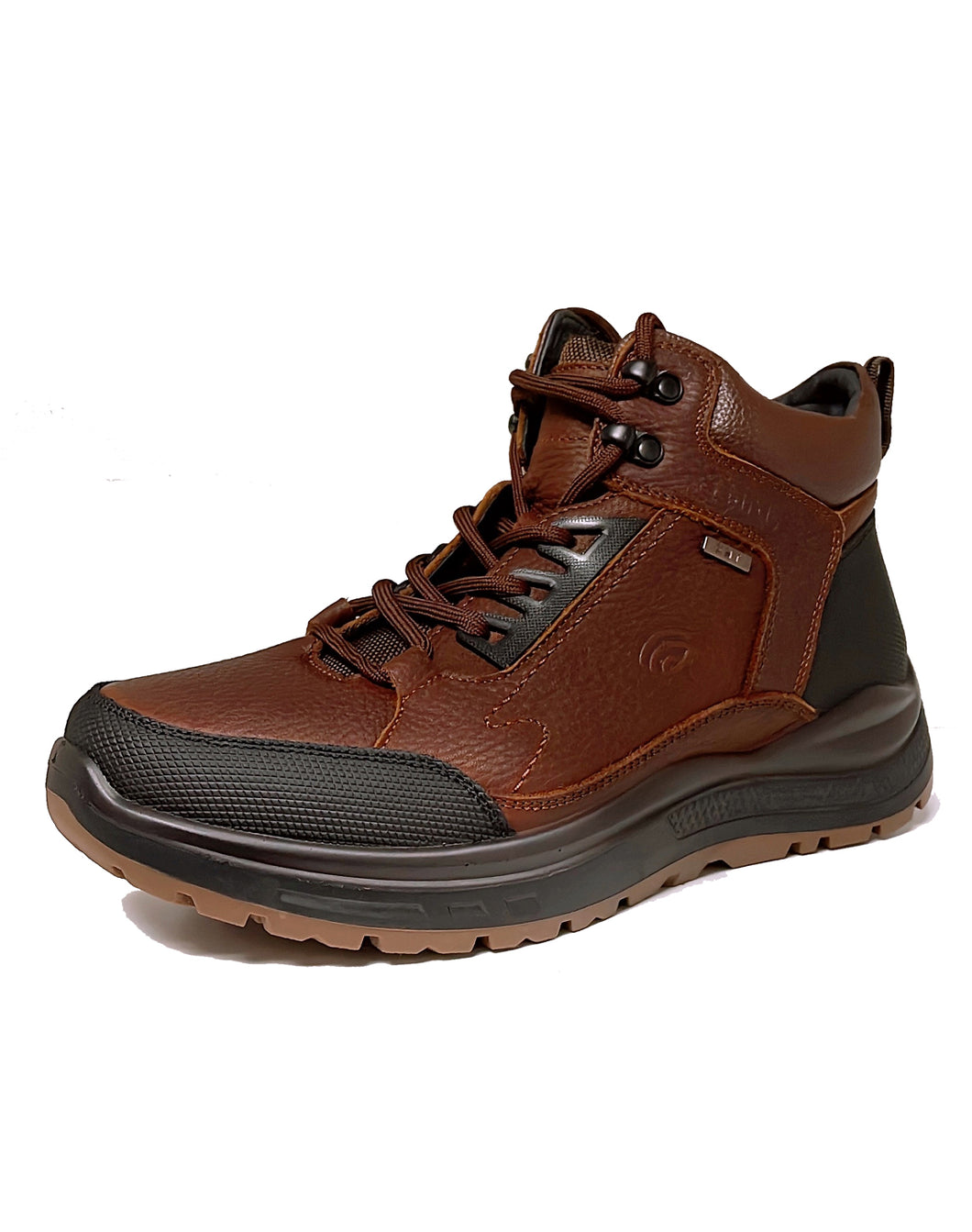 GCOMFORT R-1289 LACE ZIP HIKING BOOT - BROWN COMBO