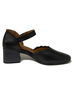 CABELLO SAFRAN CLOSED TOE HEEL - BLACK