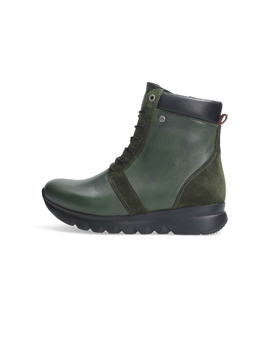 Wolky GUMMY Ankle Boot - Olive Green & Emerald Green Combo