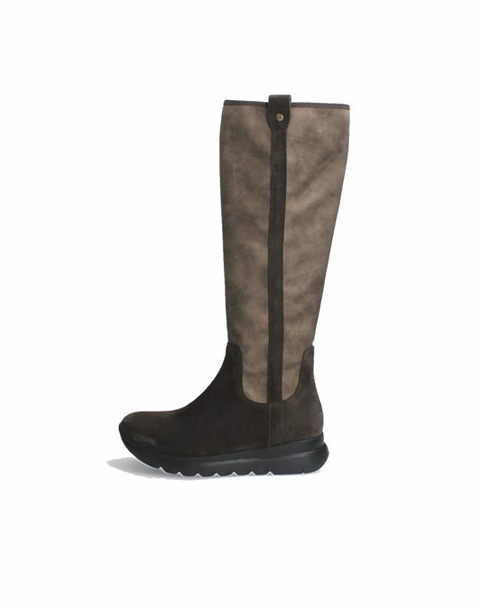 Wolky JACKSON Knee-High Tall Boot - Taupe & Chocolate Brown Combo