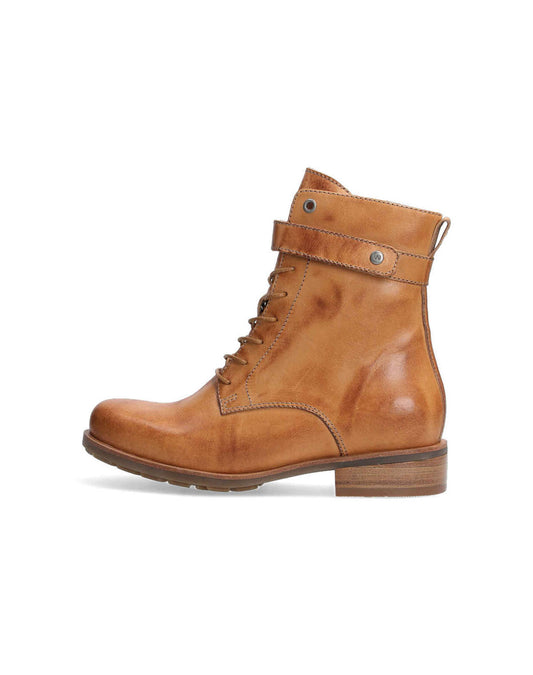 Wolky SUTTON XW Biker Ankle Boot - Tan Leather