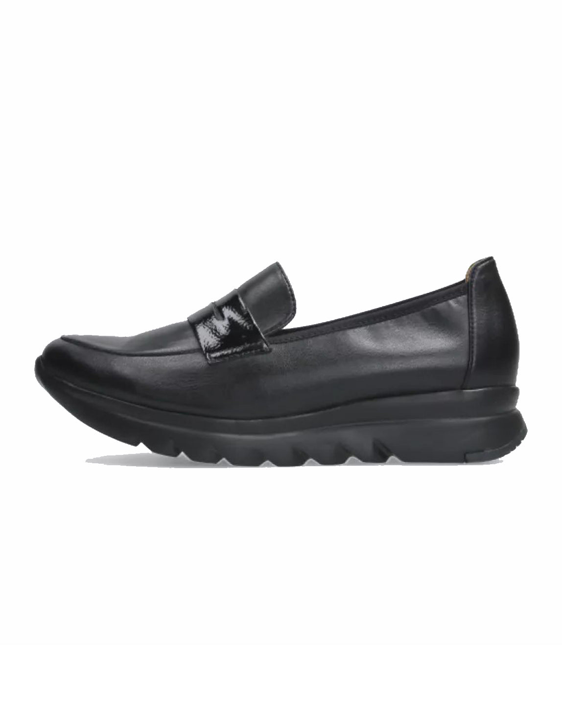 Wolky SNOAFER Slip-on Loafer - Black Vegan Leather