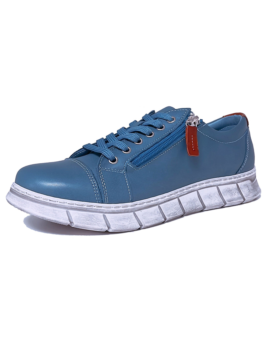 CABELLO UNISON ZIP LACE SHOE - DENIM