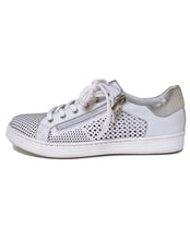 Load image into Gallery viewer, CABELLO UNIVERSE PERFORATED SHOE - WHITE SILVER