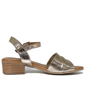 Load image into Gallery viewer, CABELLO YENICE CRINKLE STRAP SANDAL- PEWTER