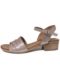 CABELLO YENICE CRINKLE STRAP SANDAL - TAUPE SHIMMER