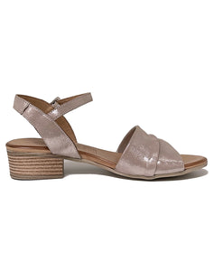 CABELLO YENICE CRINKLE STRAP SANDAL - TAUPE SHIMMER