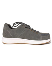 Load image into Gallery viewer, PURE COMFORT ZIPPY ZIP LACE SHOE  - CHARCOAL GREY SUEDE