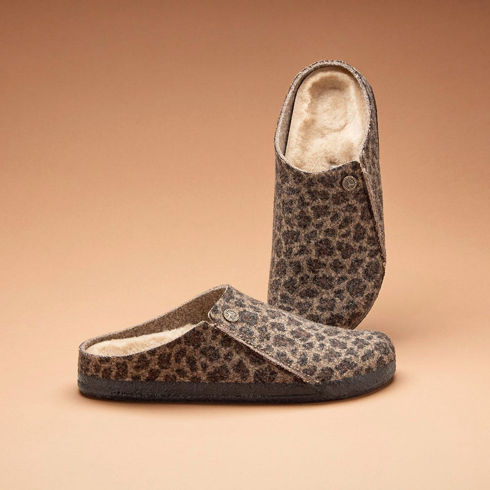 Birkenstock ZERMATT Felt House Shoe Slipper - Leo Toffee