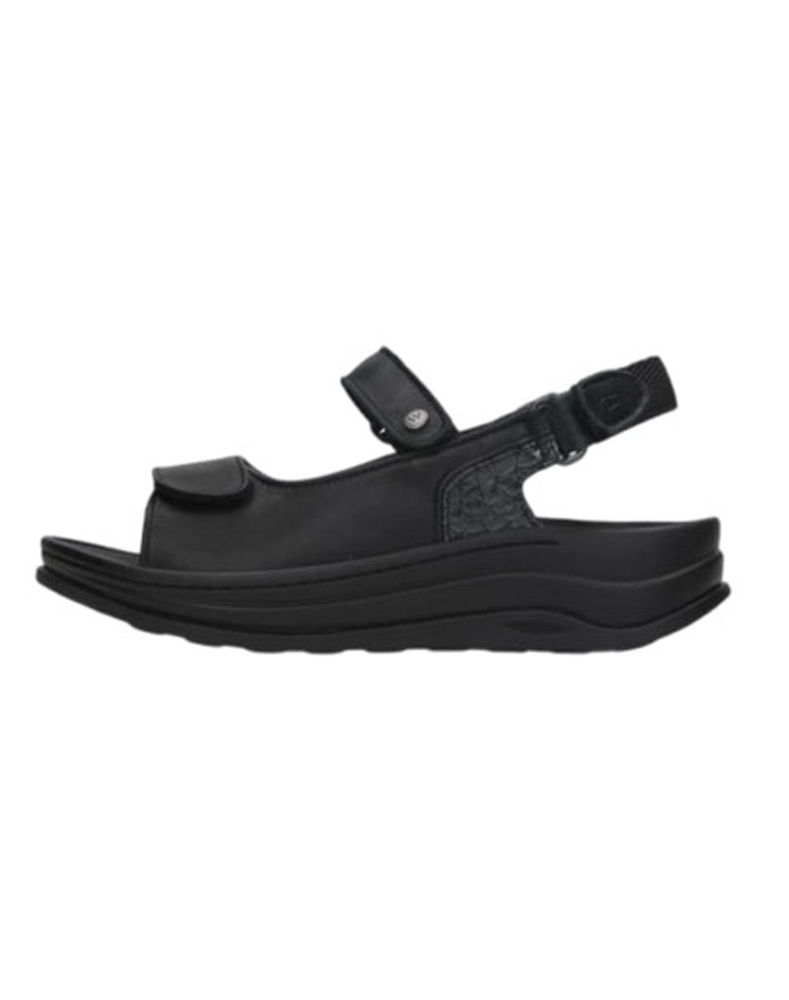 Wolky ADURA Savana Velcro Sandal - Black
