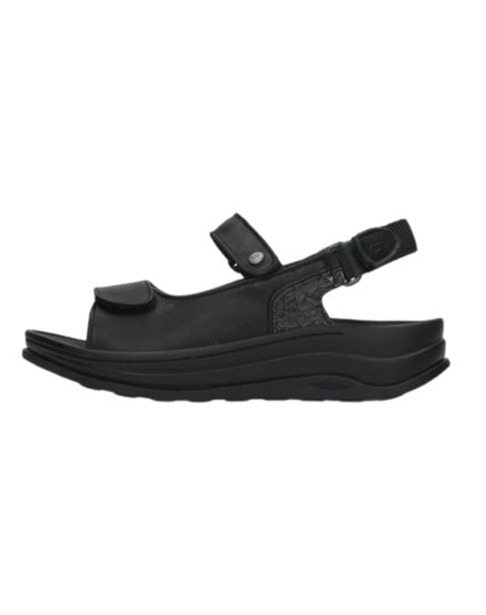 Wolky ADURA Savana Velcro Sandal - Black