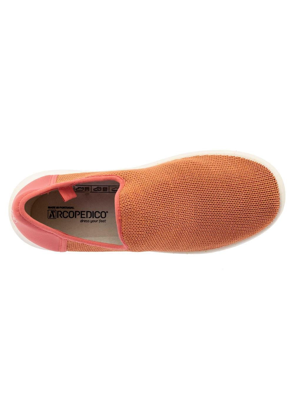 Arcopedico GAIA Slip-On Sneaker Shoe - Orange