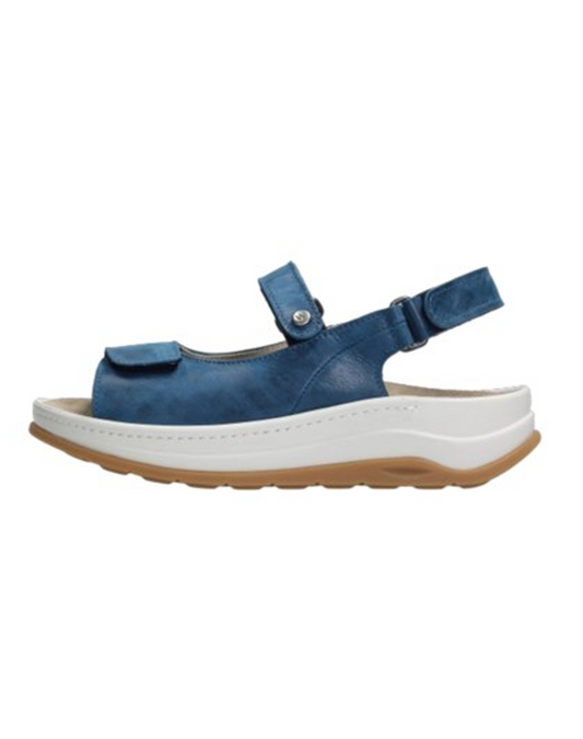Wolky ADURA Velcro Sandal - Atlantic Blue
