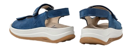 Wolky ADURA Velcro Sandal - Atlantic Blue