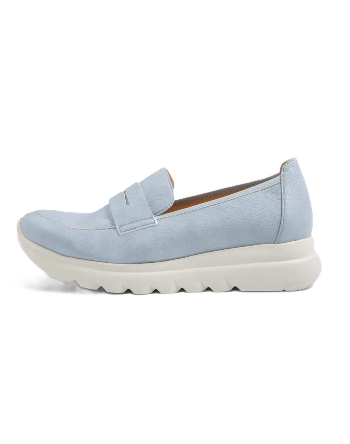 Wolky SNOAFER BioCare Vegan Leather Loafer - Light Blue
