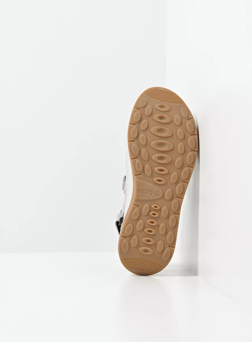 Wolky ADURA Velcro Sandal - Beige Floral Print