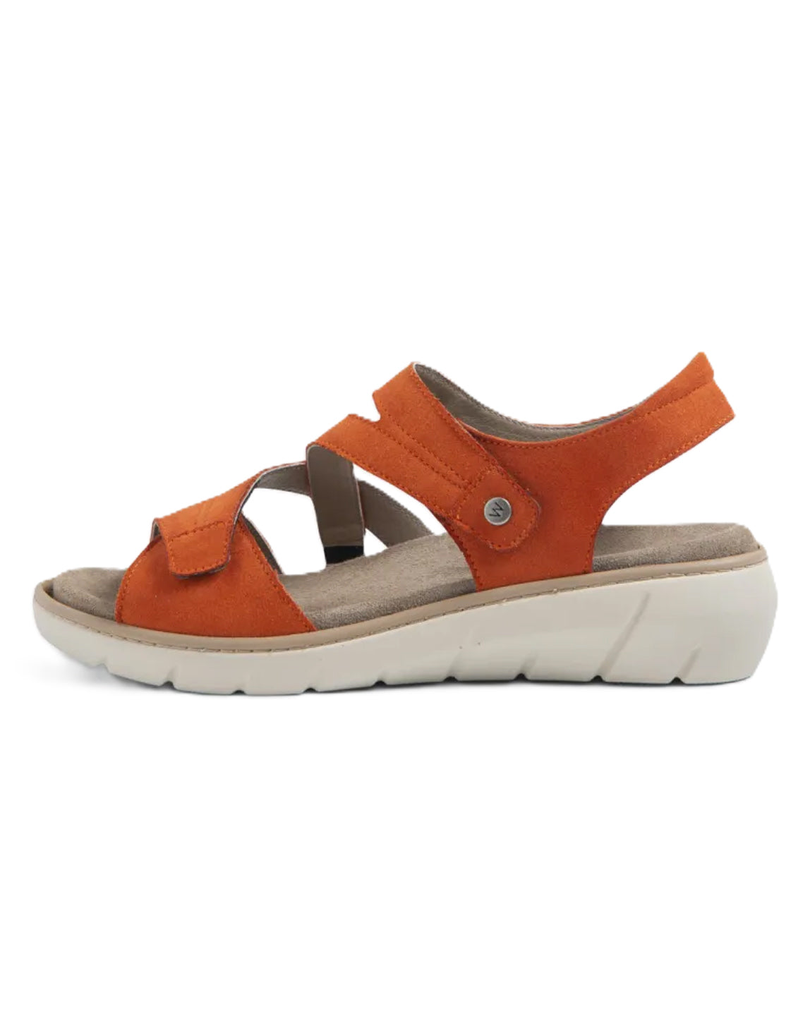 Wolky IKARIA BioCare Vegan Leather Sandal - Brick Orange