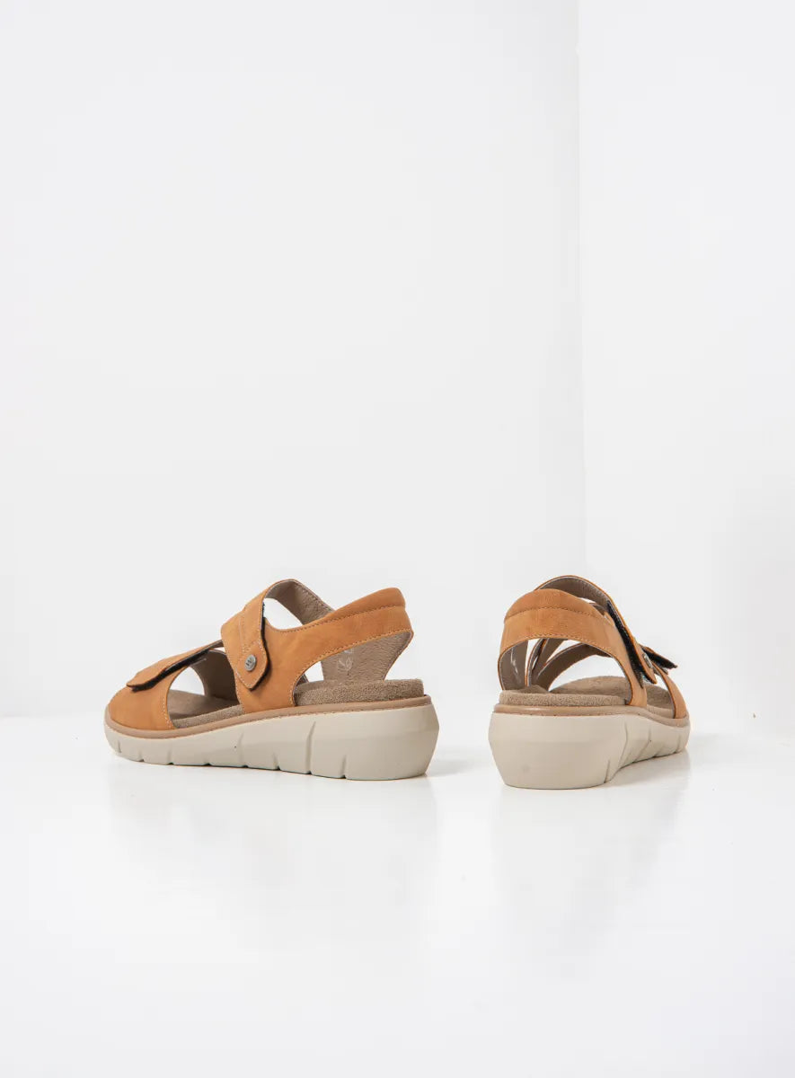 Wolky IKARIA BioCare Vegan Leather Sandal - Tiza Tan