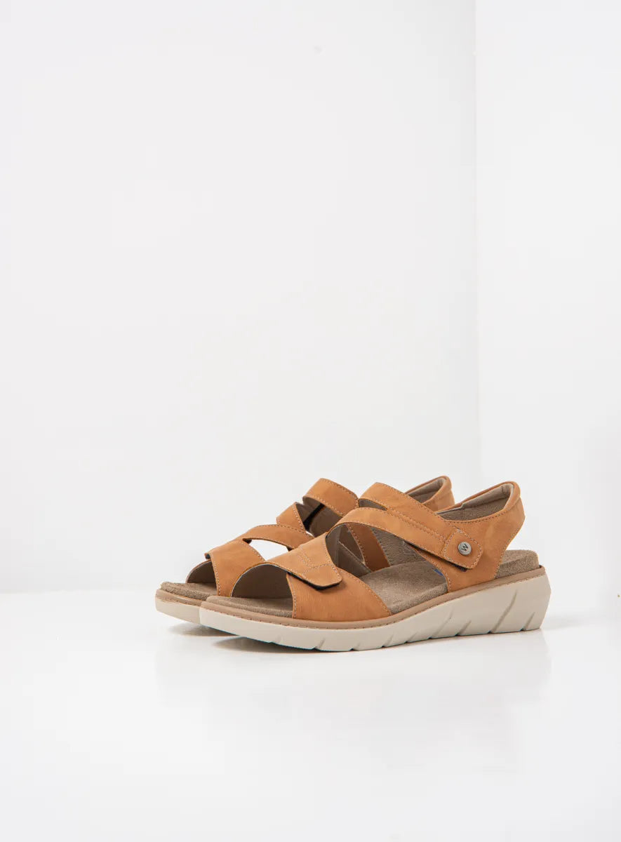 Wolky IKARIA BioCare Vegan Leather Sandal - Tiza Tan