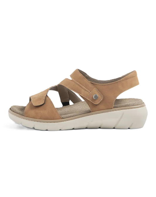 Wolky IKARIA BioCare Vegan Leather Sandal - Tiza Tan