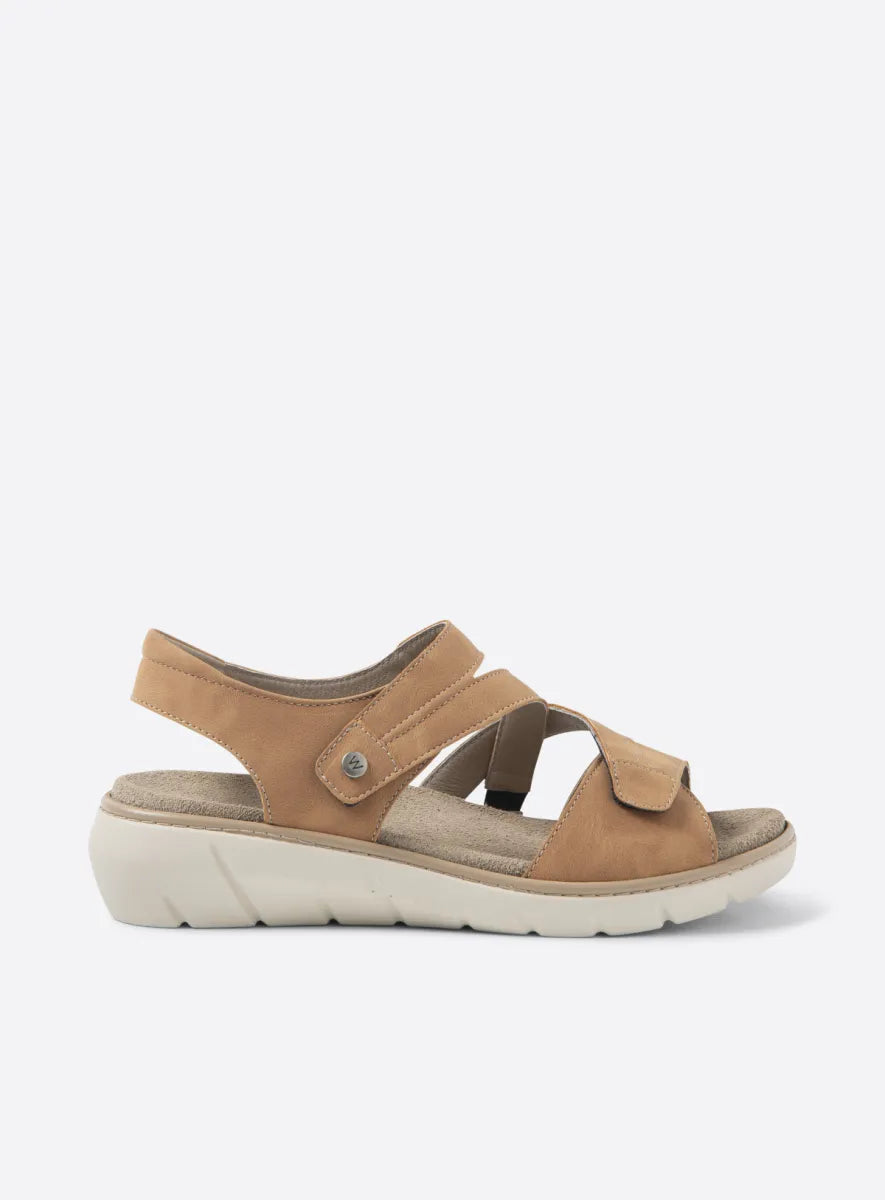 Wolky IKARIA BioCare Vegan Leather Sandal - Tiza Tan