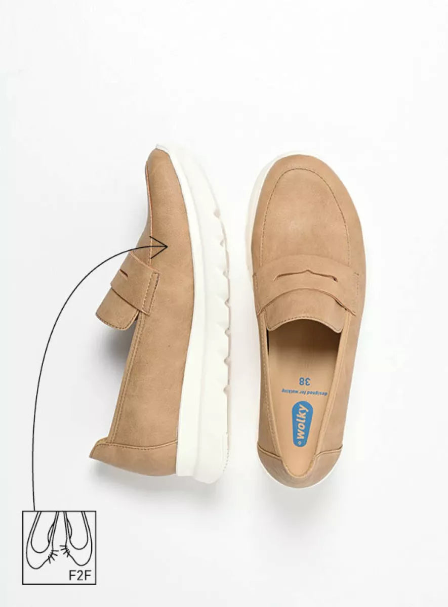 SNOAFER SLIPON LOAFER WOLKY S26 - SAND