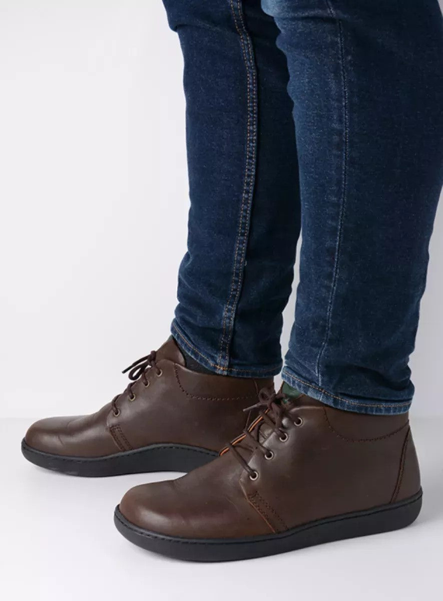 Wolky KANSAS Men's Ankle Boot - Brown Leather