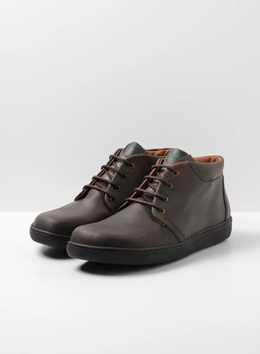 Wolky KANSAS Men's Ankle Boot - Brown Leather