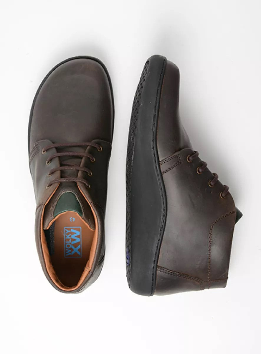 Wolky KANSAS Men's Ankle Boot - Brown Leather