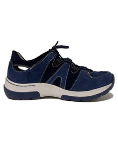 WOLKY 03028 NORTEC LACE UP SNEAKER - DENIM
