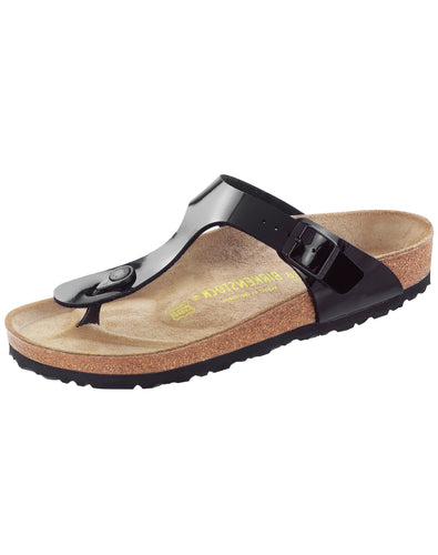 BIRKENSTOCK GIZEH BLACK PATENT BF REGULAR