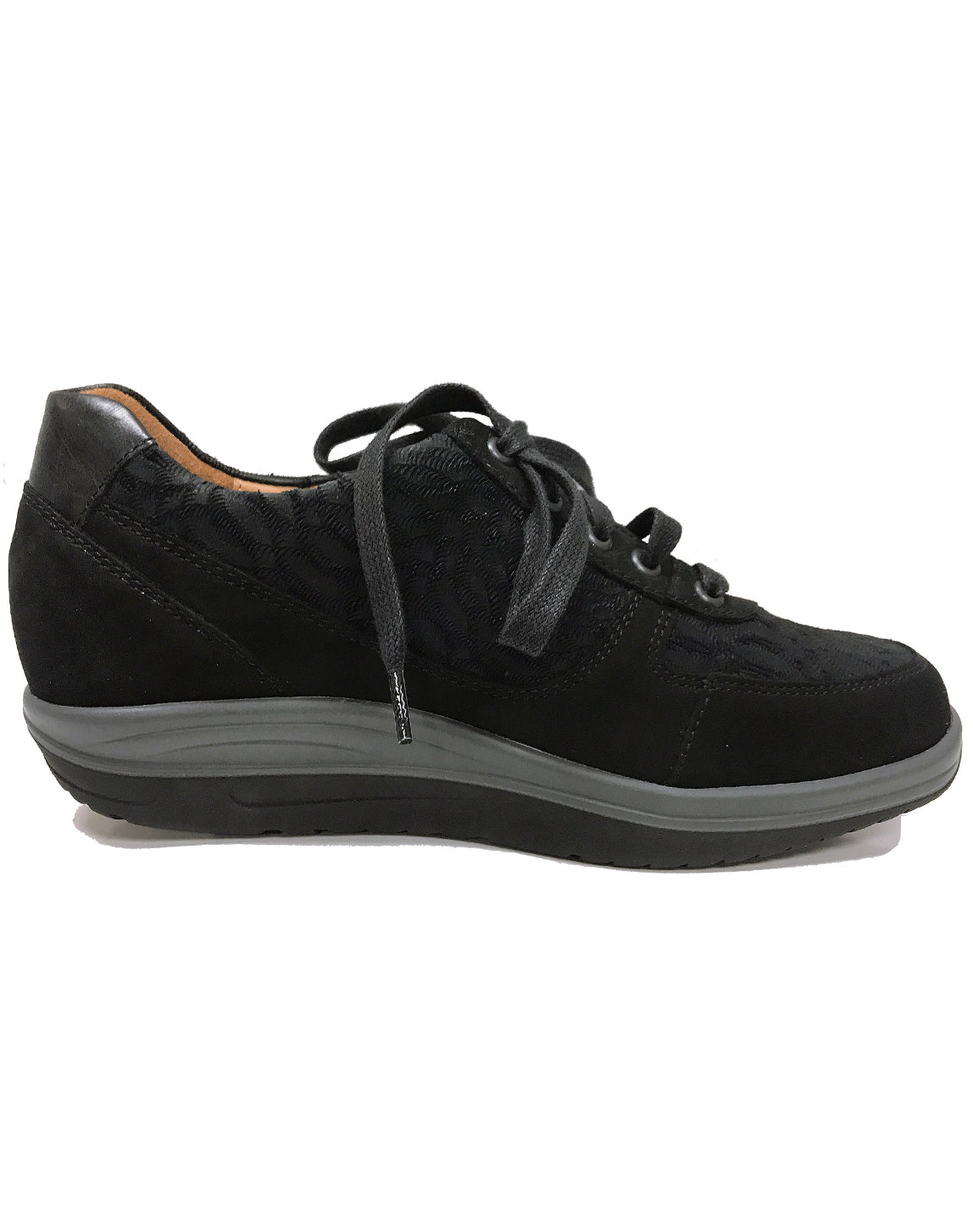 GANTER 208735 GISA LACE SHOE 3-9.5H - BLACK