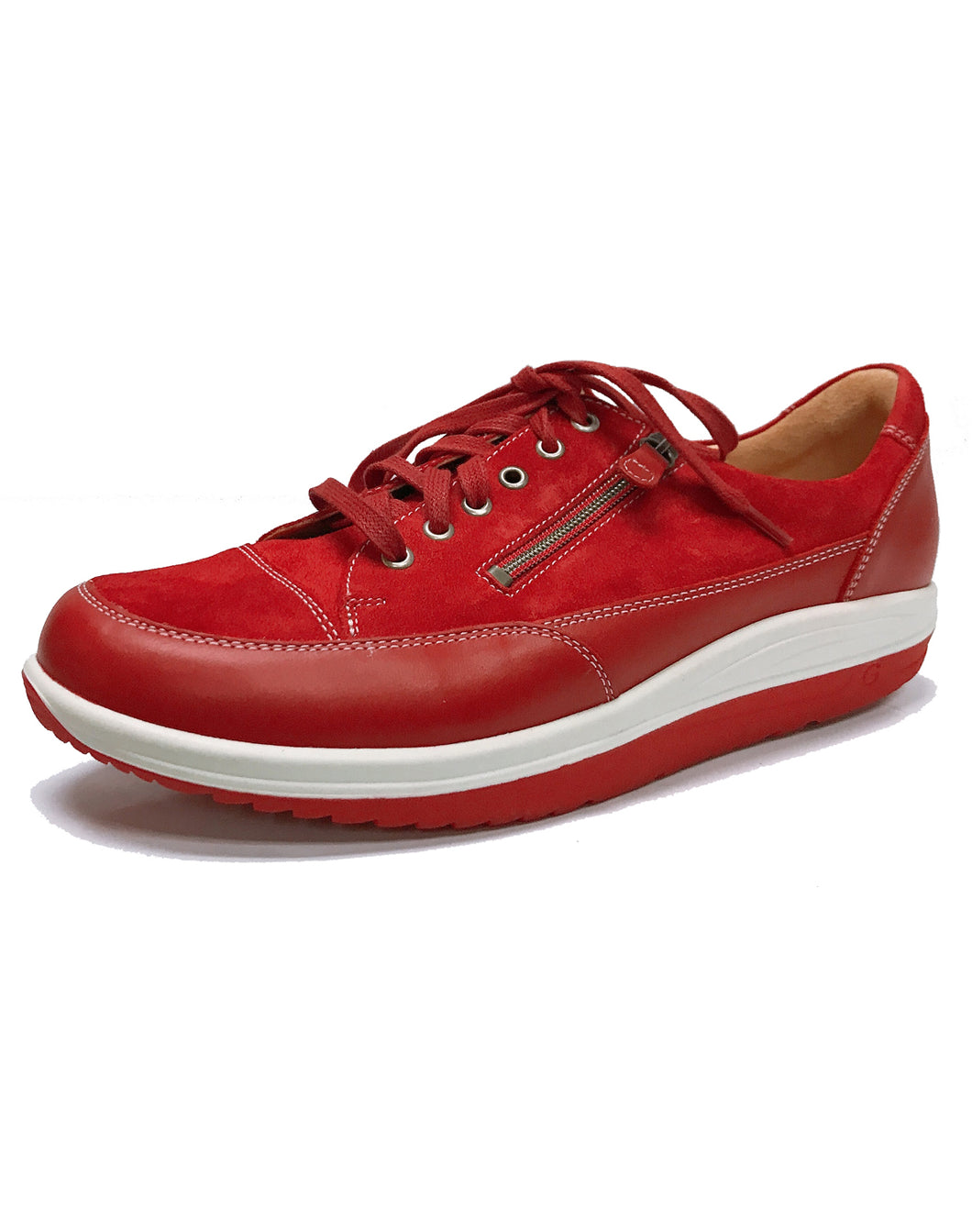 GANTER 208771 GISA ACTIVE LACE 3-9.5H - RED VELOUR