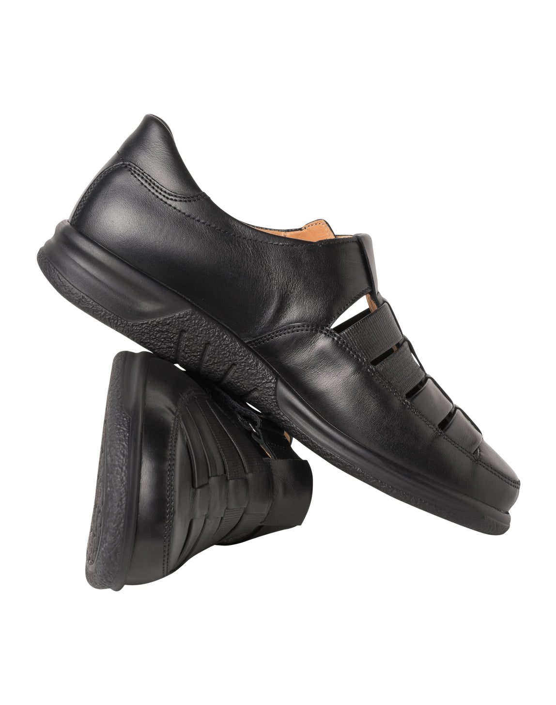 Ganter KURT Men's Cutout Shoe - Schwarz (Black)