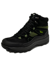 Load image into Gallery viewer, WALDLAUFER 471974 HOLLY LACE BOOT - BLACK NEON GREEN SPORT