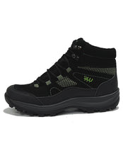 Load image into Gallery viewer, WALDLAUFER 471974 HOLLY LACE BOOT - BLACK NEON GREEN SPORT