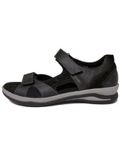 Load image into Gallery viewer, FIDELIO 496023 HILLY BACK IN SANDAL 35-43F - SCHWARZ SANTI VELOUR