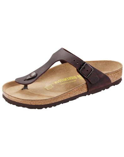 BIRKENSTOCK GIZEH HABANA OILED LEATHER REGULAR