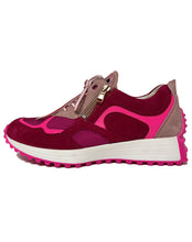Load image into Gallery viewer, WALDLAUFER 797002 H-PINKY LACE SHOE - MAGENTA CANDY VELOUR