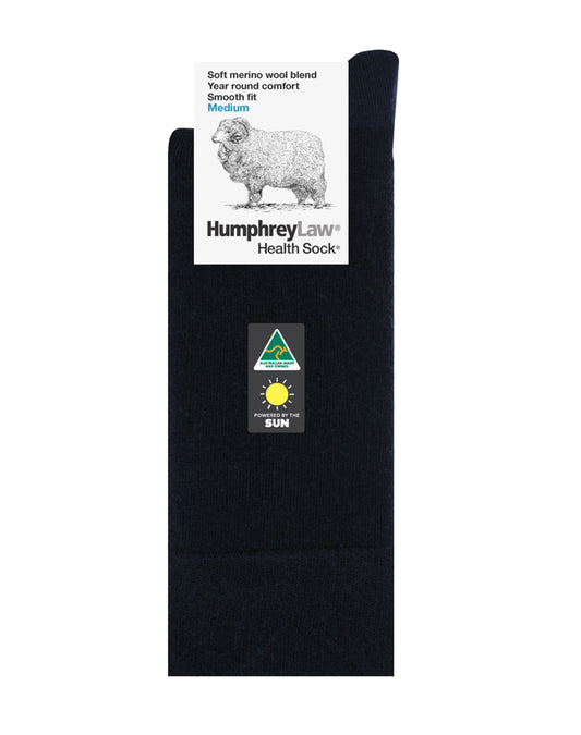 HUMPHREY LAW WOOL BLEND LADIES SOCK - BLACK