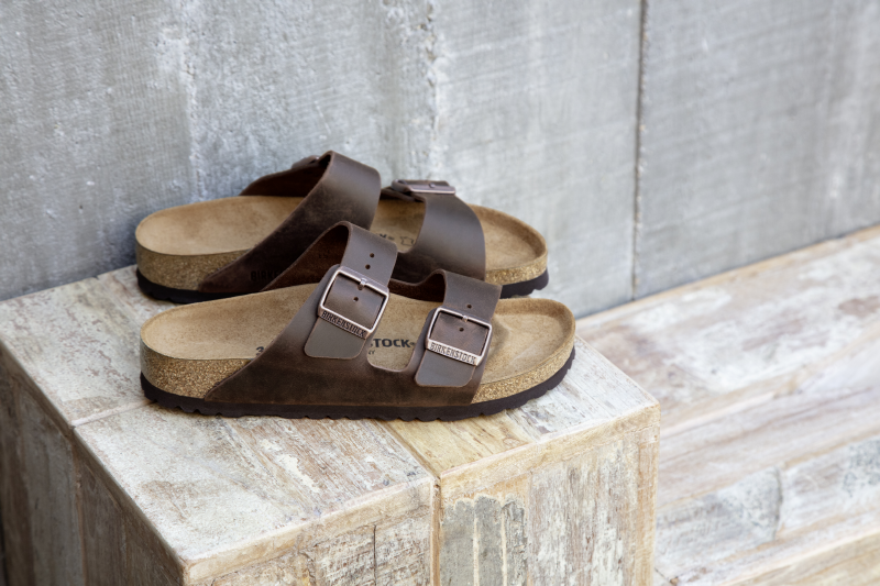 BIRKENSTOCK ARIZONA HABANA OILED LEATHER SANDAL NARROW