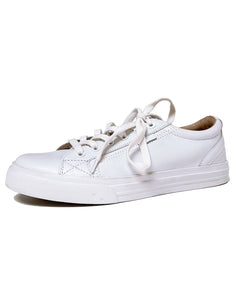 TAOS PLIMSOUL LUX LEATHER LACE SNEAKER - WHITE LEATHER